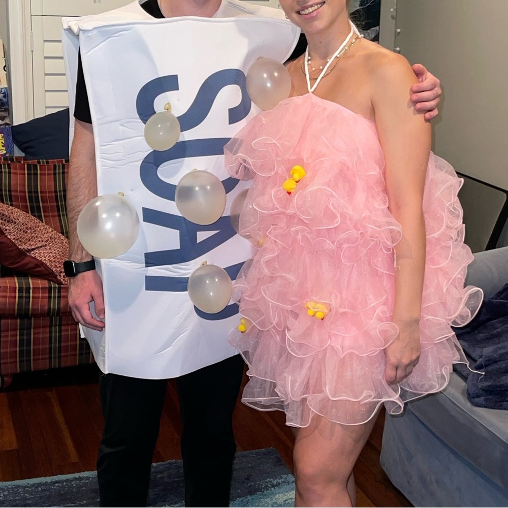 Soap and loofa costume